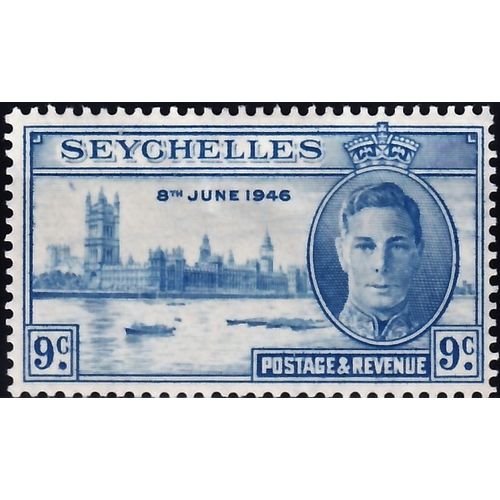 SEYCHELLES, 1946 9c George VI Victory, SG 150 (Scott #149), mint hinged