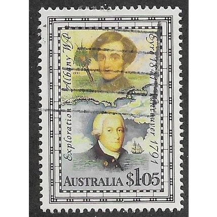 AUS 1991 $1.05 'EXPLORATION OF W.A' FINE USED (EBID67-951)
