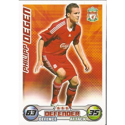 Topps Match Attax 2008/09 Cards: Liverpool - Defender, Degen