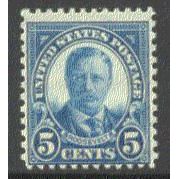 637 5c Theodore Roosevelt Average MNH Q1567