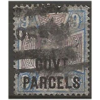 1888 O67 9d Dull Purple & Blue Govt Parcels Official Good Used .