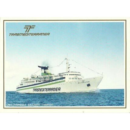 Trasmediterranea MV CIUDAD DE SANTA CRUZ DE LA PALMA Company Postcard