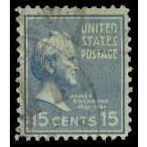 Used 820 15c James Buchanan Fine M07999