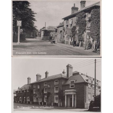 Bridgewater Arms Pub Little Gaddesden Hertfordshire 2x Real Photo Postcard s