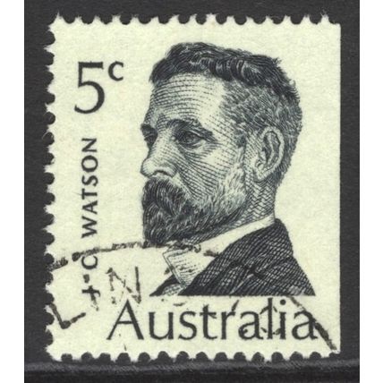 AUSTRALIA 1969: PRIME MINISTERS - 5c JC WATSON USED (G3)