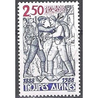 France 1988 Michel 2680 O Cote (2008) 1.50 € Centenaire des Troupes alpines