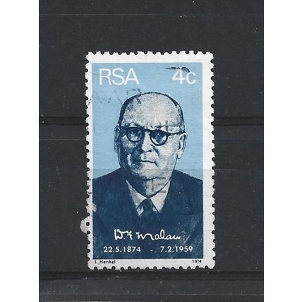 SouthAfrica.Birth Centenary of Dr.D.F. Malan(Prime Minister) stamp.F/Used.Sep25c