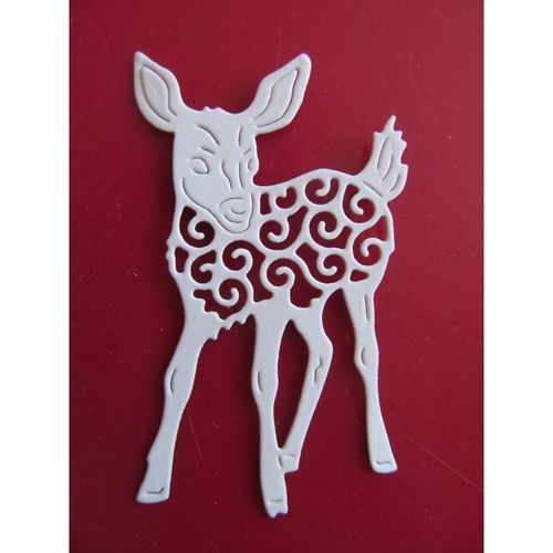 6 x Tattered Lace Die Cuts Fawn
