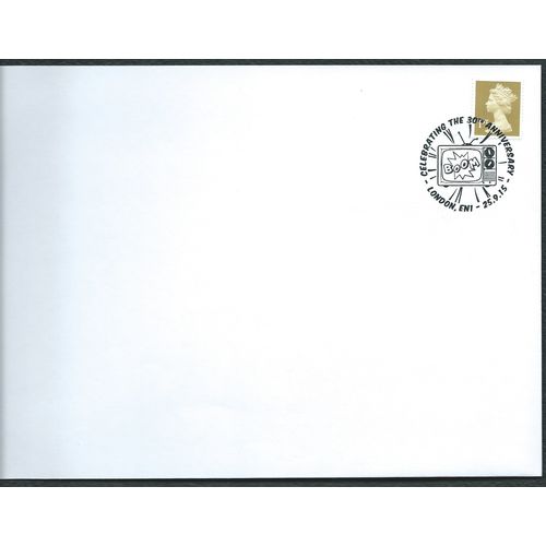 2015 1ST (S/A) 'GOLD MACHIN (2b)' + 30TH ANN LONDON EN1 PMK (EBIDPACK39-159c)
