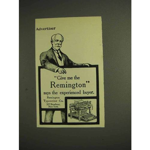 1904 Remington Typewriter Ad - The Experienced Buyer