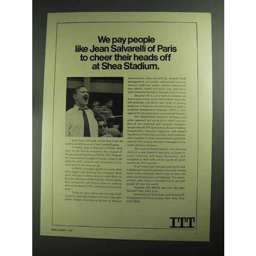 1968 ITT PRIME International Manager Exchange Ad