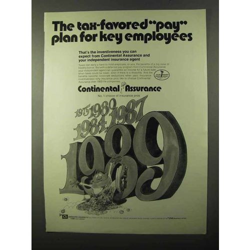 1971 Continental Assurance Ad - Tax-Favored Pay Plan