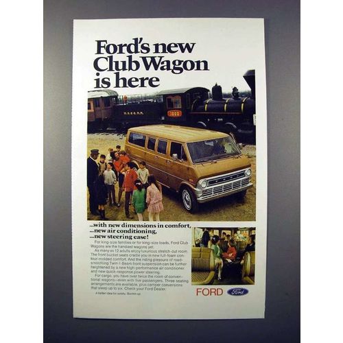1971 Ford Club Wagon Ad - New Is Here!