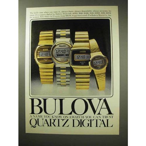 1977 Bulova Watch Ad - 82312, 81301, 82322 and 82374