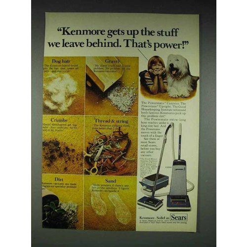 1977 Kenmore #2899, #3899 Vacuum Cleaner Ad