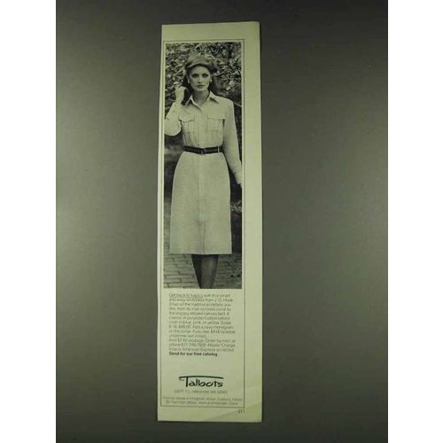 1978 Talbots J.G. Hook Shirtdress Ad