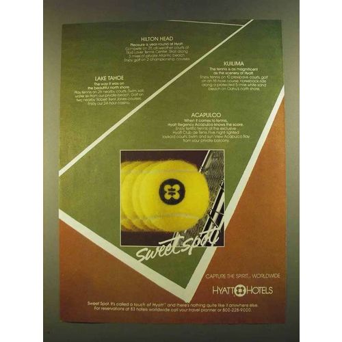 1980 Hyatt Hotels Ad - Sweet Spot