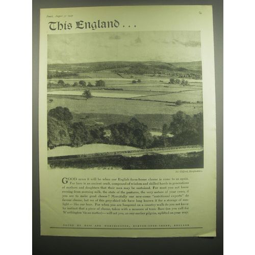 1949 Bass and Worthington Beer Ad - This England.. Nr. Clifford, Herefordshire