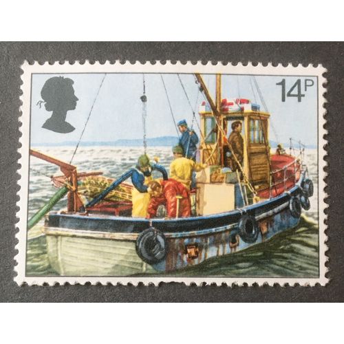 Great Britain 1981 British Fishing Industry. SG 1166. 14p Cockle dredging