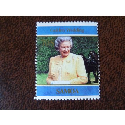 Samoa 1997 Golden Wedding Queen Elizabeth II Prince Philip 70s mint stamp SG1007