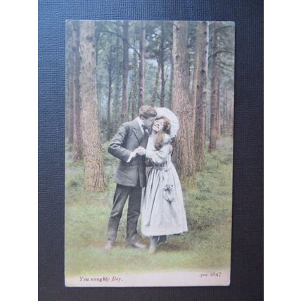 Trichromatic by J Welch, You Naughty Boy Novelty Vintage Postcard