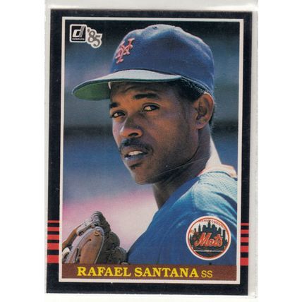1985 Donruss baseball card 610 Rafael Santana RC