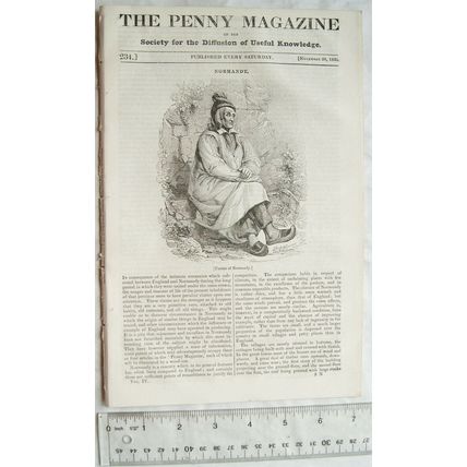 1835 The Penny Magazine No. 234 Normandy, Saadi, Capri, etc.