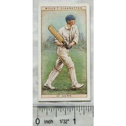 1928 Wills Cricketers No. 16 G. Gunn, Nottinghamshire