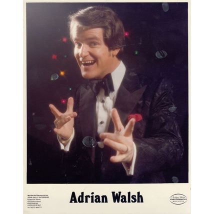 Adrian Walsh Irish Comedian Vintage 1980s Management Hand Signed Photo & MORE