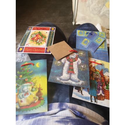 5 small Christmas gift Bags