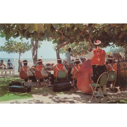 Jamaica Military Band West Indies Postcard