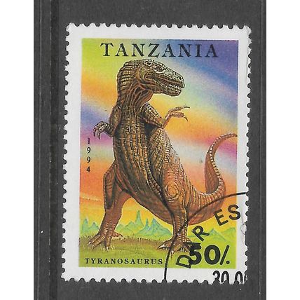 TANZANIA 1994 PREHISTORIC ANIMALS 50s TYRANNOSAURUS REX SG 1800 FINE USED