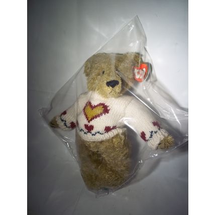1993 Ty ATTIC TREASURES Collection Heartley JOINTED Bear "Love Conquers All"