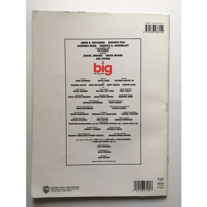 BIG - THE MUSICAL (SONGBOOK, 1996)