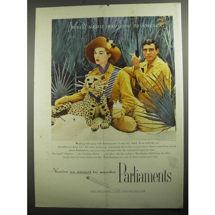 1956 Parliaments Cigarettes Ad