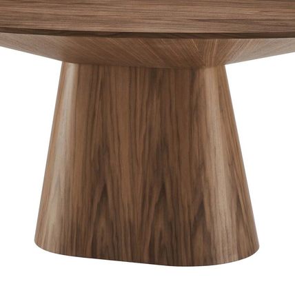 Mid-Century Modern 75” x 43.5” Oval Dining Conference Table Oak or Walnut