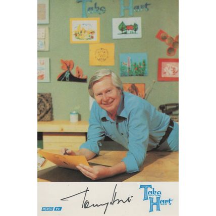 Tony Take Hart Childrens Painting Art BBC Show Hand Signed Photo