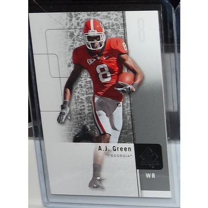 2011 SP Authentic AJ GREEN (Georgia/Bengals) RC #89