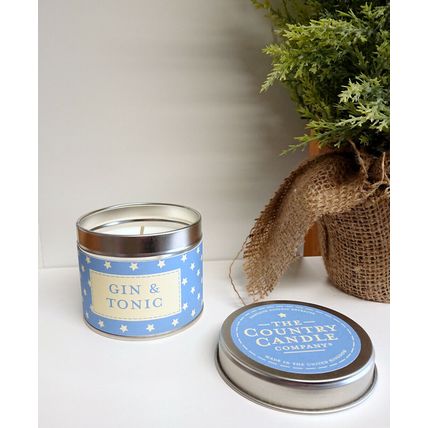 Gin and Tonic Fragrance Scented Stars Candle in a Tin The Country Candle Company
