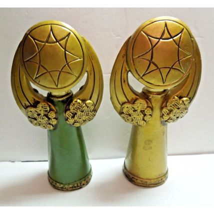 Vintage Pair of Angel Ceramic Figurine Statues Made in Japan