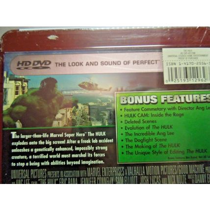 Universal Studios The Hulk (HD-DVD, 2006) Movie Brand New Sealed