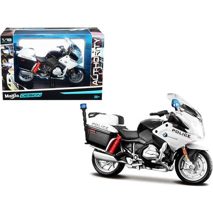 BMW R1200RT "U.S. Police" White "Authority Police Motorcycles" Series with Pl...
