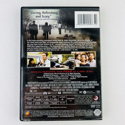 The Happening DVD Mark Wahlberg, John Leguizamo, Betty Buckley, Zooey Deschanel