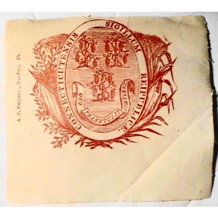 Civil War] 2 Patriotic Covers by A. S. Robinson, Hartford - original clippings
