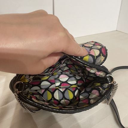 Vera Bradley Quilted Chain Strap Shoulder/ Crossbody Handbag Classic Black Purse