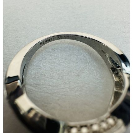 Bomb Party Sz9 Revealed BP Ring Jewelry RBP Pale Yellow Crisscross Rhodium P Bnd