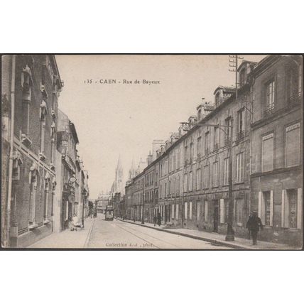 Rue de Bayeux, Caen, c.1910 - Imprimerie Armoricaine CPA IA135