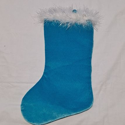 Dan Dee ANGEL Star Christmas STOCKING 17" Kool Kids Girls Fuzzy Blue