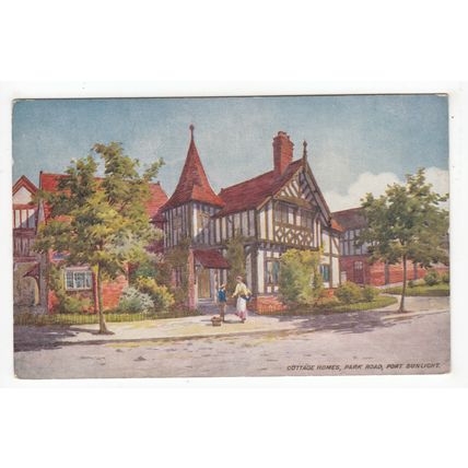 Cottage Homes Park Road Port Sunlight Postcard Wirral Cheshire B