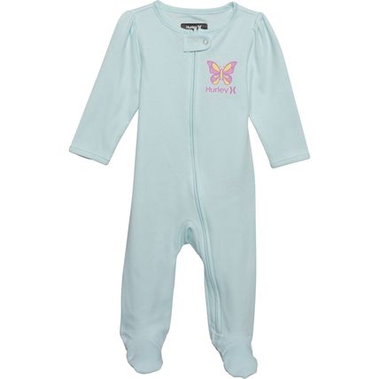 Hurley Infant Girls Footed Coverall - Long Sleeve Size 9 Months